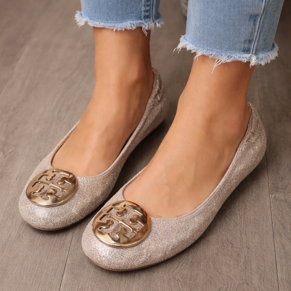 Tory Burch Shoes - Tory Burch Gold Flats 6.5